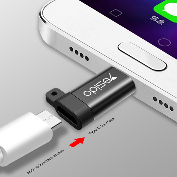 Yesido GS04 Type-C to Micro USB Mini Connector Adapter with Keychain