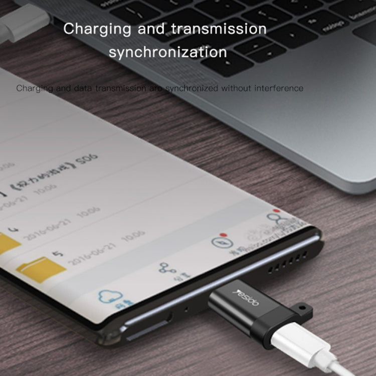 Yesido GS04 Type-C to Micro USB Mini Connector Adapter with Keychain