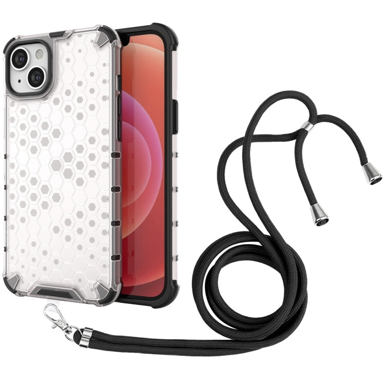 Lanyard Honeycomb Phone Case, For iPhone 15 Pro Max, For iPhone 15 Pro, For iPhone 15 Plus, For iPhone 15