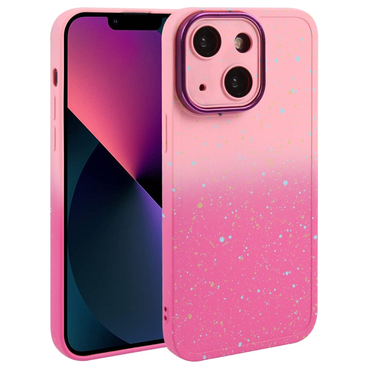 Gradient Starry Silicone Phone Case with Lens Film, For iPhone 13 Pro Max, For iPhone 13 Pro, For iPhone 13, For iPhone 12