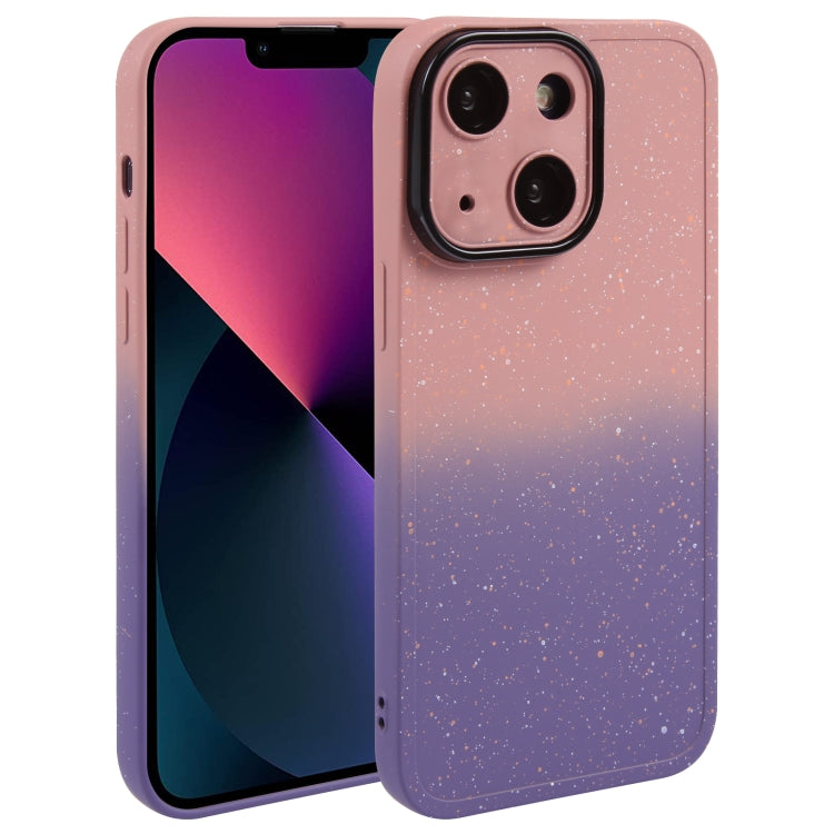 Gradient Starry Silicone Phone Case with Lens Film, For iPhone 13 Pro Max, For iPhone 13 Pro, For iPhone 13, For iPhone 12