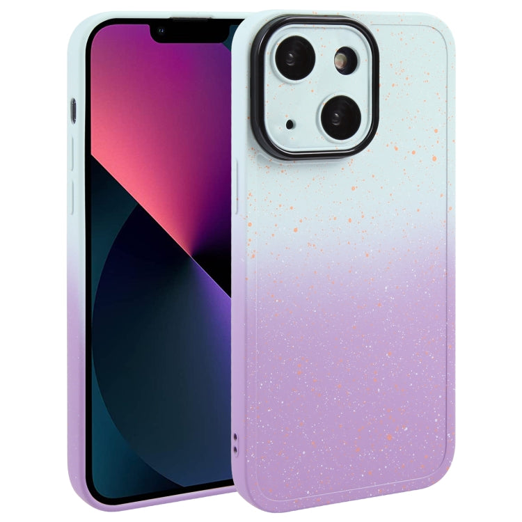 Gradient Starry Silicone Phone Case with Lens Film, For iPhone 13 Pro Max, For iPhone 13 Pro, For iPhone 13, For iPhone 12
