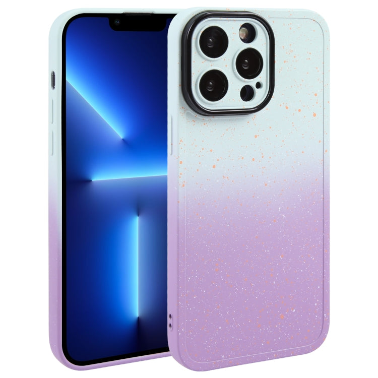 Gradient Starry Silicone Phone Case with Lens Film, For iPhone 13 Pro Max, For iPhone 13 Pro, For iPhone 13, For iPhone 12