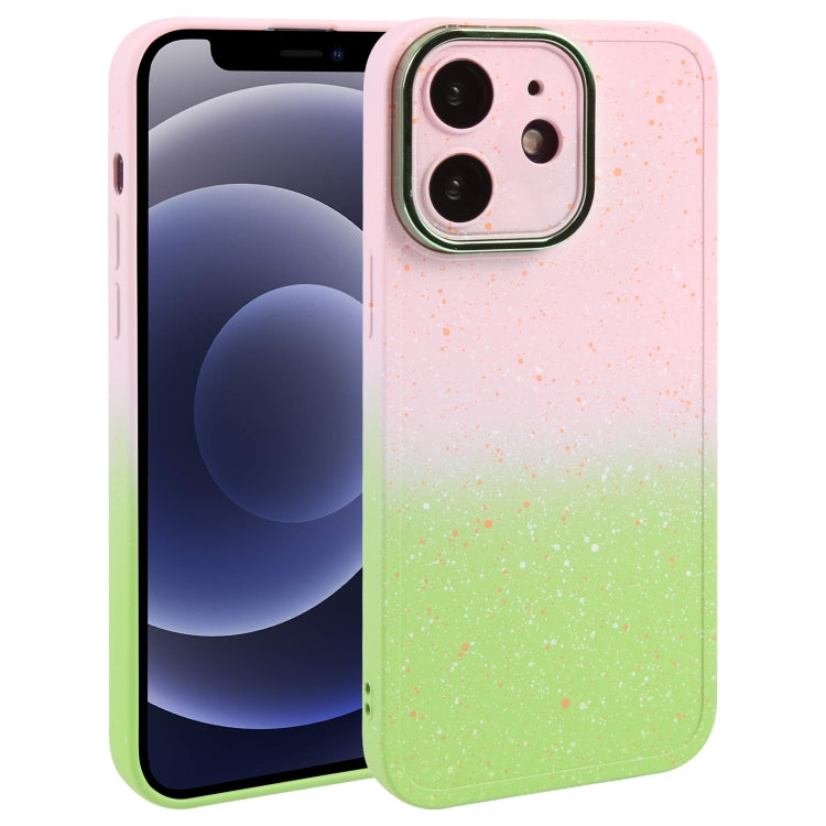 Gradient Starry Silicone Phone Case with Lens Film, For iPhone 13 Pro Max, For iPhone 13 Pro, For iPhone 13, For iPhone 12