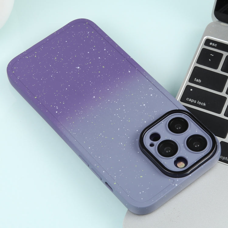 Gradient Starry Silicone Phone Case with Lens Film, For iPhone 12 Pro Max, For iPhone 12 Pro, For iPhone 11 Pro Max, For iPhone 11