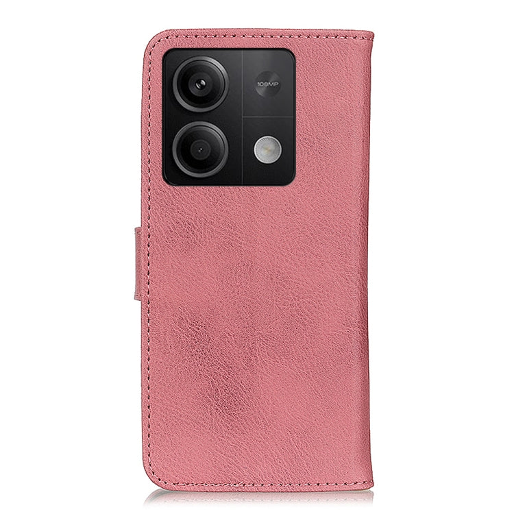 KHAZNEH Cowhide Texture Flip Leather Phone Case