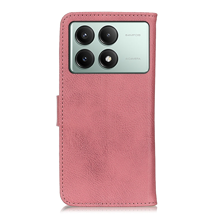 KHAZNEH Cowhide Texture Flip Leather Phone Case