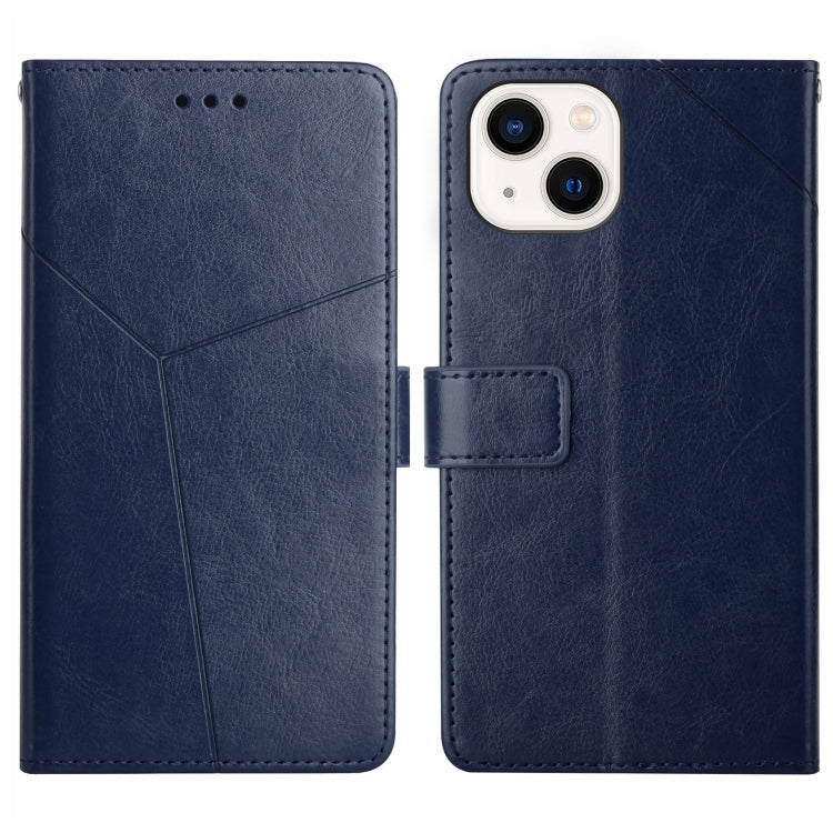 HT01 Y-shaped Pattern Flip Leather Phone Case, For iPhone 15
