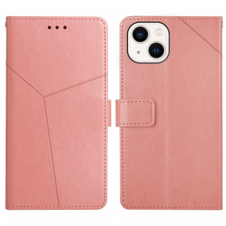 HT01 Y-shaped Pattern Flip Leather Phone Case, For iPhone 15
