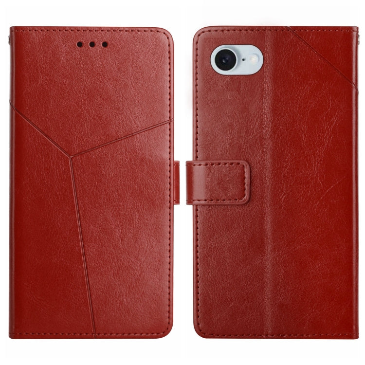 HT01 Y-shaped Pattern Flip Leather Phone Case, For iPhone 16 Pro Max, For iPhone 16 Pro, For iPhone 16 Plus, For iPhone 16