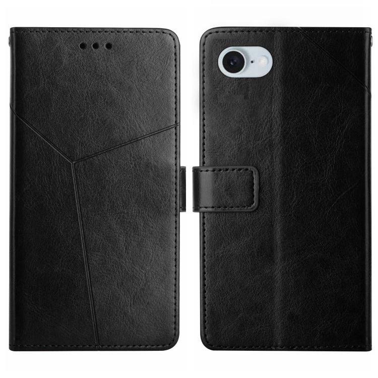 HT01 Y-shaped Pattern Flip Leather Phone Case, For iPhone 16 Pro Max, For iPhone 16 Pro, For iPhone 16 Plus, For iPhone 16