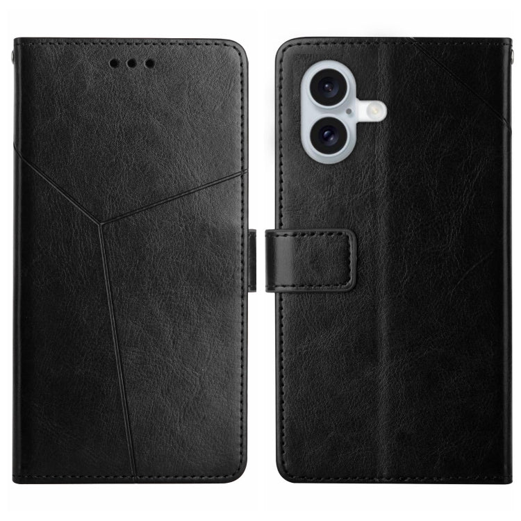 HT01 Y-shaped Pattern Flip Leather Phone Case, iPhone 16e, For iPhone 15 Pro Max, For iPhone 15 Pro, For iPhone 15 Plus