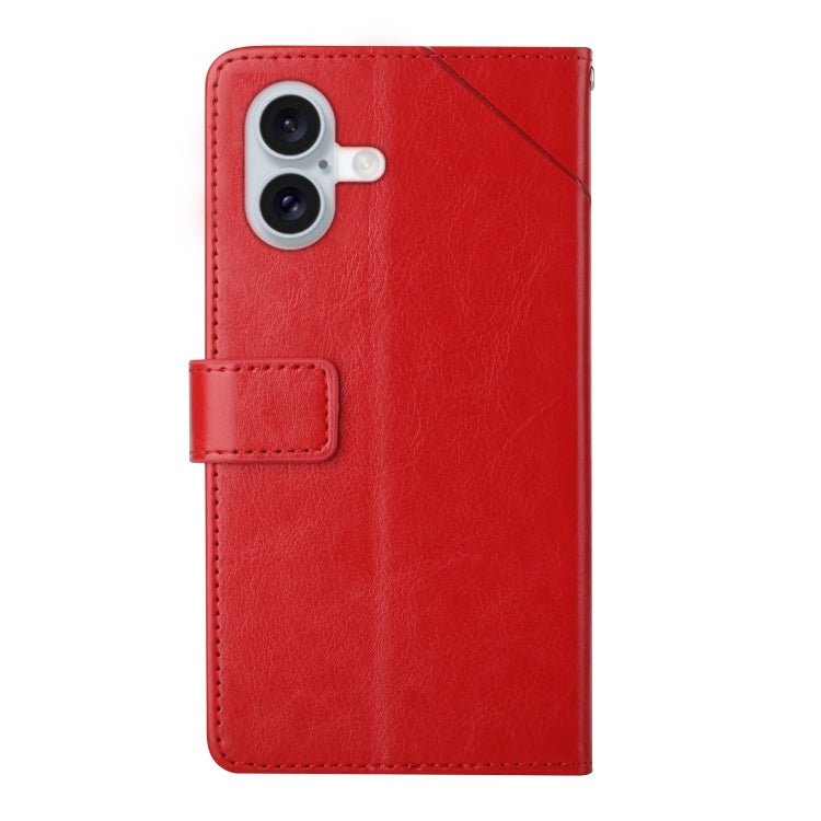 HT01 Y-shaped Pattern Flip Leather Phone Case, For iPhone 16, For iPhone 15 Pro Max, For iPhone 15 Pro, For iPhone 15 Plus