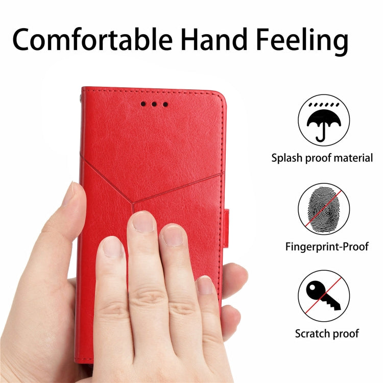 HT01 Y-shaped Pattern Flip Leather Phone Case, For iPhone 16, For iPhone 15 Pro Max, For iPhone 15 Pro, For iPhone 15 Plus