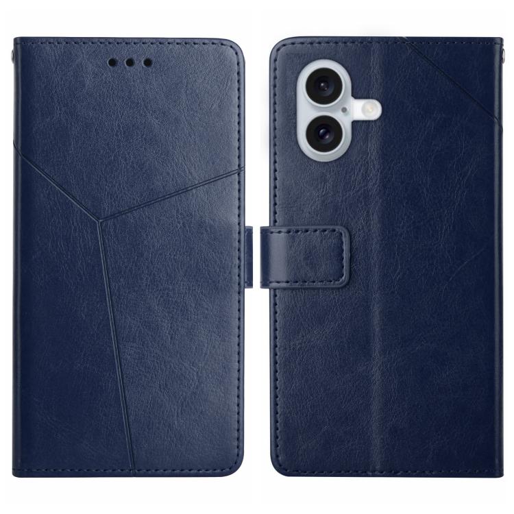 HT01 Y-shaped Pattern Flip Leather Phone Case, For iPhone 16 Pro Max, For iPhone 16 Pro, For iPhone 16 Plus, For iPhone 16