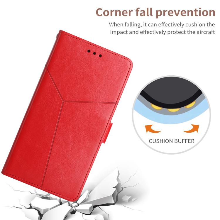 HT01 Y-shaped Pattern Flip Leather Phone Case, For iPhone 16 Pro Max, For iPhone 16 Pro, For iPhone 16 Plus, For iPhone 16
