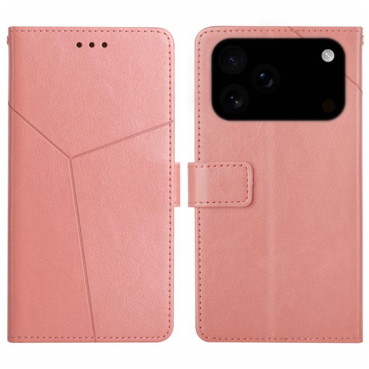 HT01 Y-shaped Pattern Flip Leather Phone Case, For iPhone 16 Pro Max, For iPhone 16 Pro, For iPhone 16 Plus, For iPhone 16