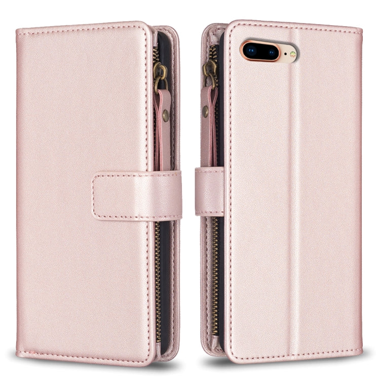 9 Card Slots Zipper Wallet Leather Flip Phone Case, For iPhone XS / X, For iPhone XR, For iPhone XS Max, For iPhone 8 Plus / 7 Plus