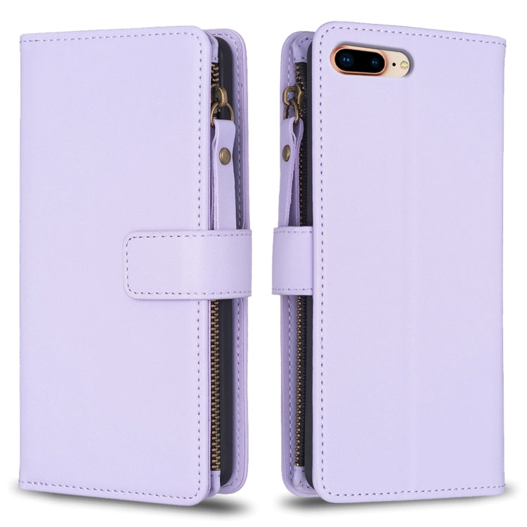 9 Card Slots Zipper Wallet Leather Flip Phone Case, For iPhone XS / X, For iPhone XR, For iPhone XS Max, For iPhone 8 Plus / 7 Plus