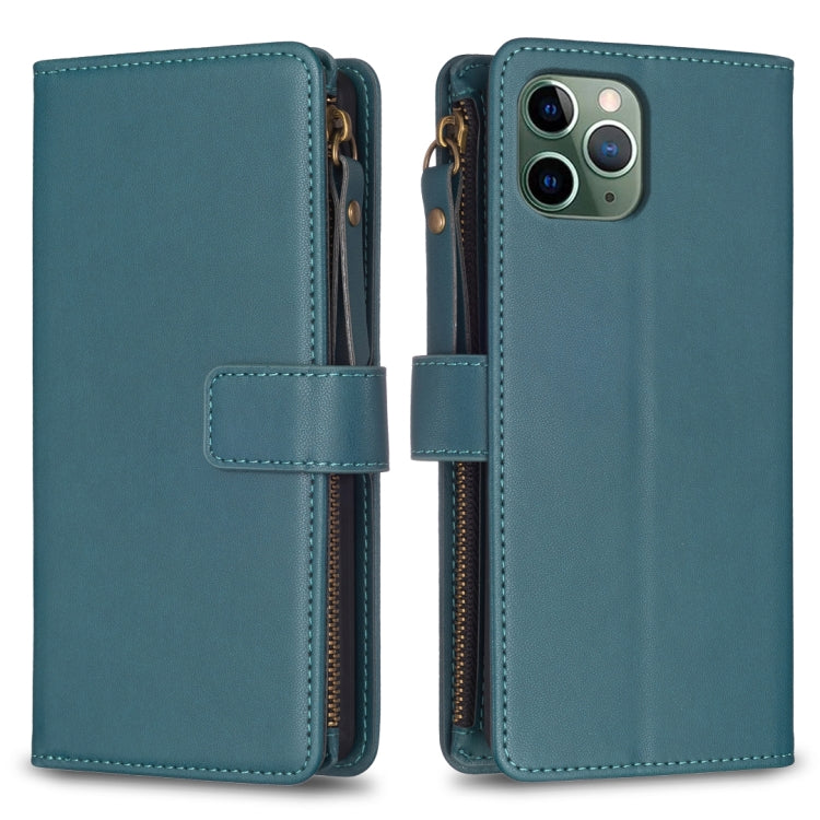 9 Card Slots Zipper Wallet Leather Flip Phone Case, For iPhone 12 Pro Max, For iPhone 11 Pro Max, For iPhone 11, For iPhone 11 Pro