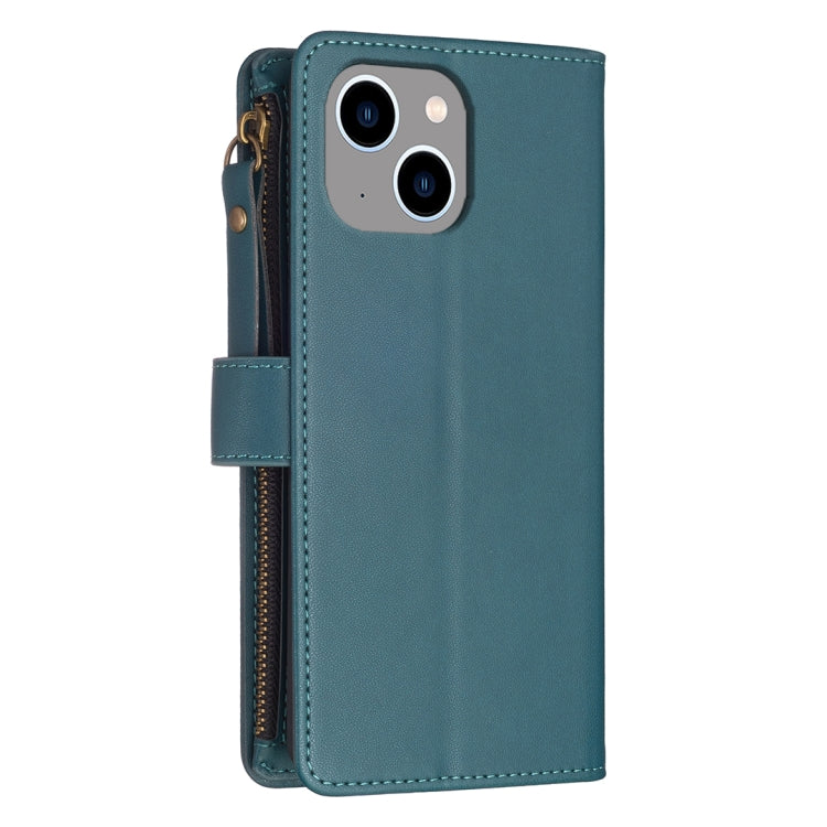 9 Card Slots Zipper Wallet Leather Flip Phone Case, For iPhone 14 Plus, For iPhone 14 / 13, For iPhone 14 Pro, For iPhone 14 Pro Max