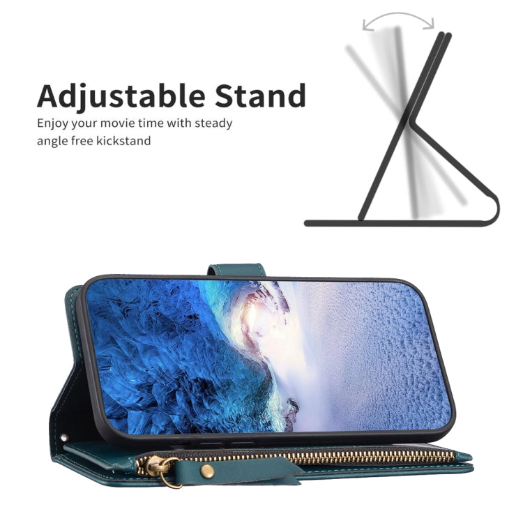 9 Card Slots Zipper Wallet Leather Flip Phone Case, For iPhone 15 Pro Max, For iPhone 15 Pro, For iPhone 15 Plus, For iPhone 15