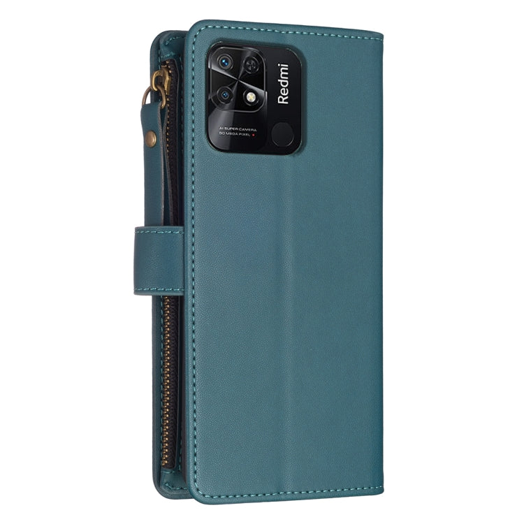 9 Card Slots Zipper Wallet Leather Flip Phone Case