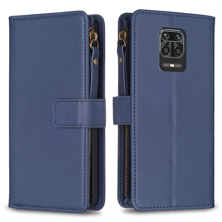 9 Card Slots Zipper Wallet Leather Flip Phone Case