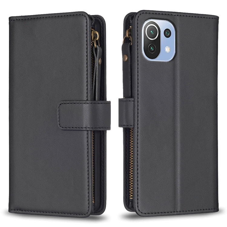 9 Card Slots Zipper Wallet Leather Flip Phone Case