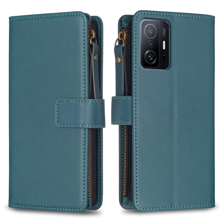 9 Card Slots Zipper Wallet Leather Flip Phone Case