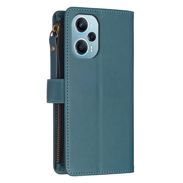9 Card Slots Zipper Wallet Leather Flip Phone Case