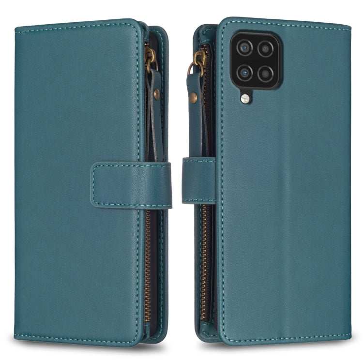 9 Card Slots Zipper Wallet Leather Flip Phone Case