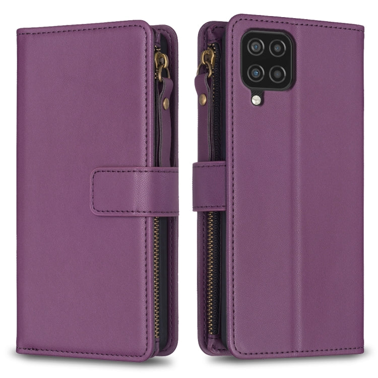9 Card Slots Zipper Wallet Leather Flip Phone Case