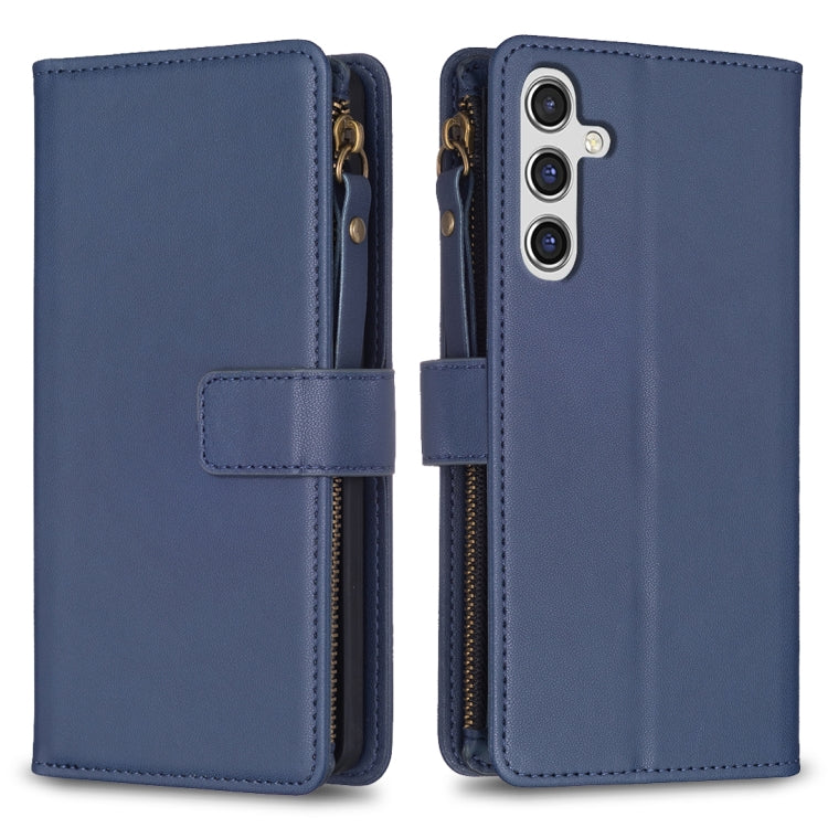 9 Card Slots Zipper Wallet Case For Samsung Galaxy A14 A34 5G S24 5G S24 Plus
