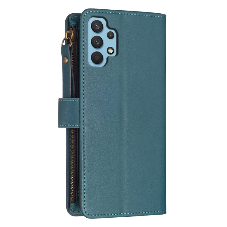 9 Card Slots Zipper Wallet Leather Flip Phone Case