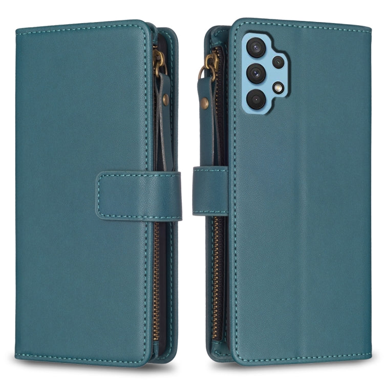 9 Card Slots Zipper Wallet Leather Flip Phone Case