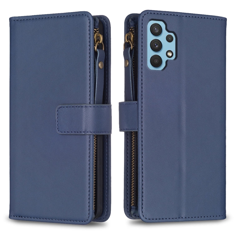 9 Card Slots Zipper Wallet Leather Flip Phone Case