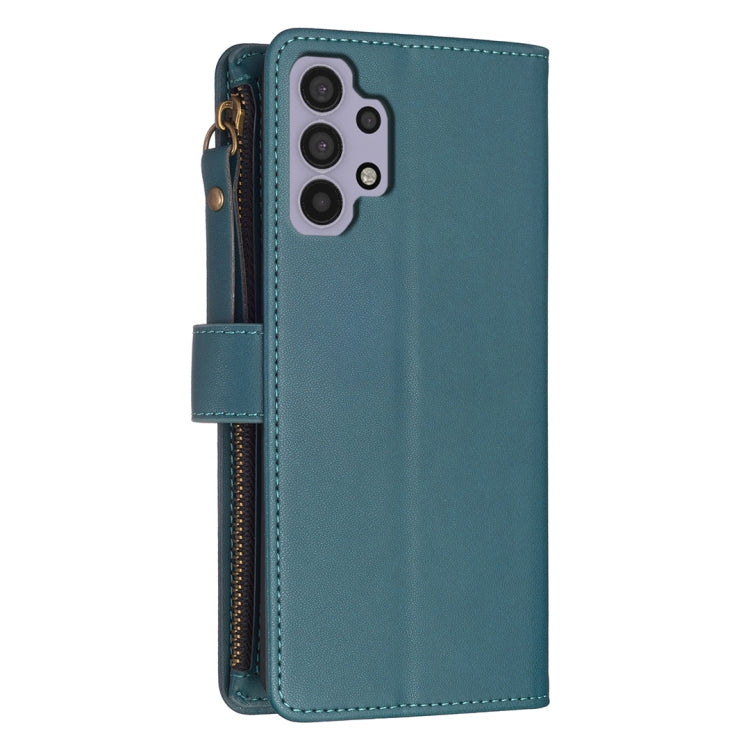 9 Card Slots Zipper Wallet Leather Flip Phone Case
