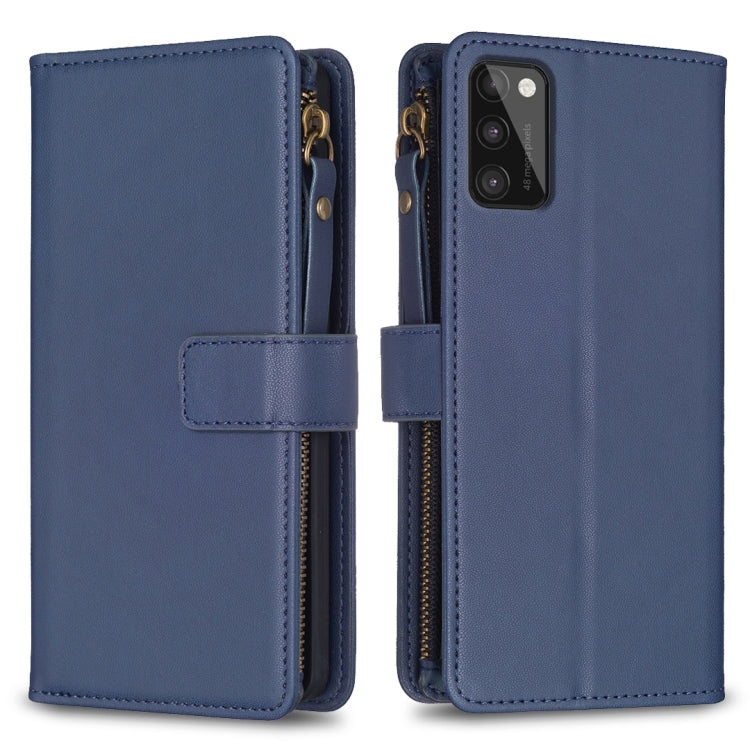 9 Card Slots Zipper Wallet Leather Flip Phone Case