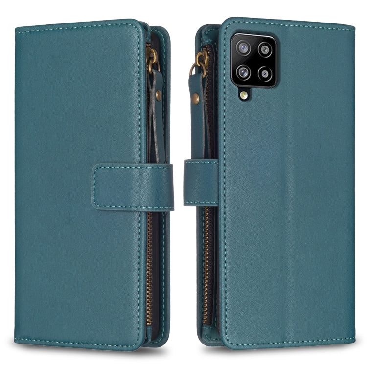 9 Card Slots Zipper Wallet Leather Flip Phone Case