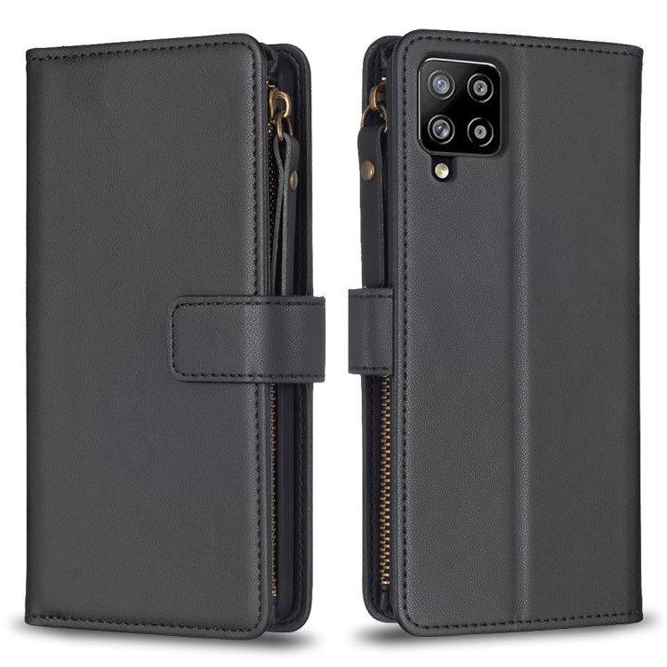 9 Card Slots Zipper Wallet Leather Flip Phone Case