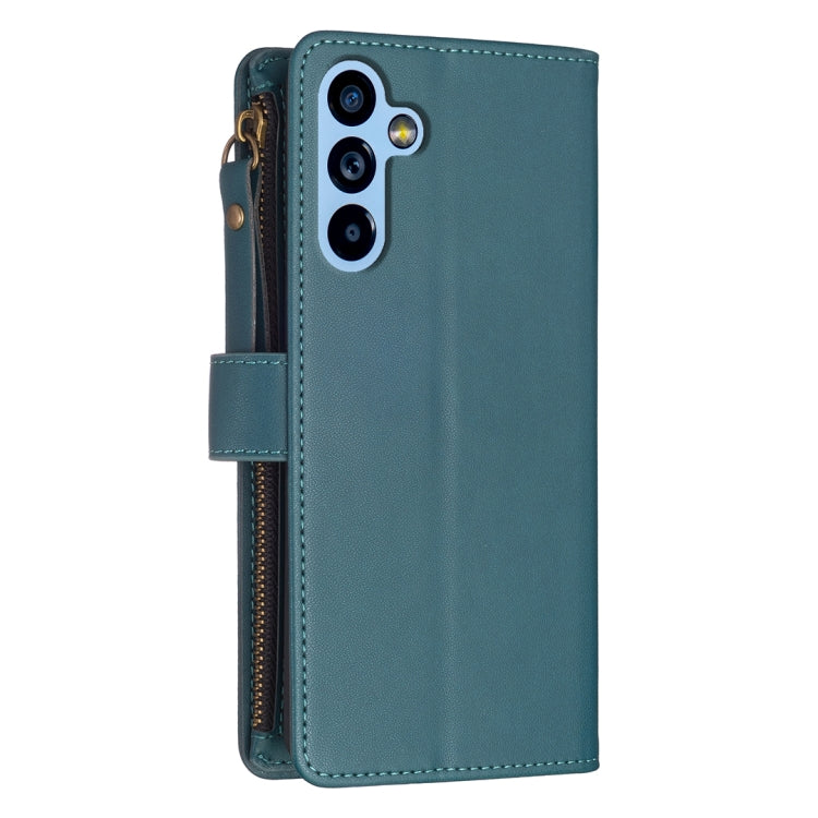 9 Card Slots Zipper Wallet Leather Flip Phone Case