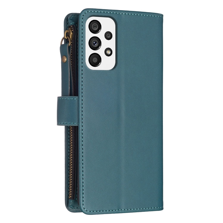 9 Card Slots Zipper Wallet Leather Flip Phone Case