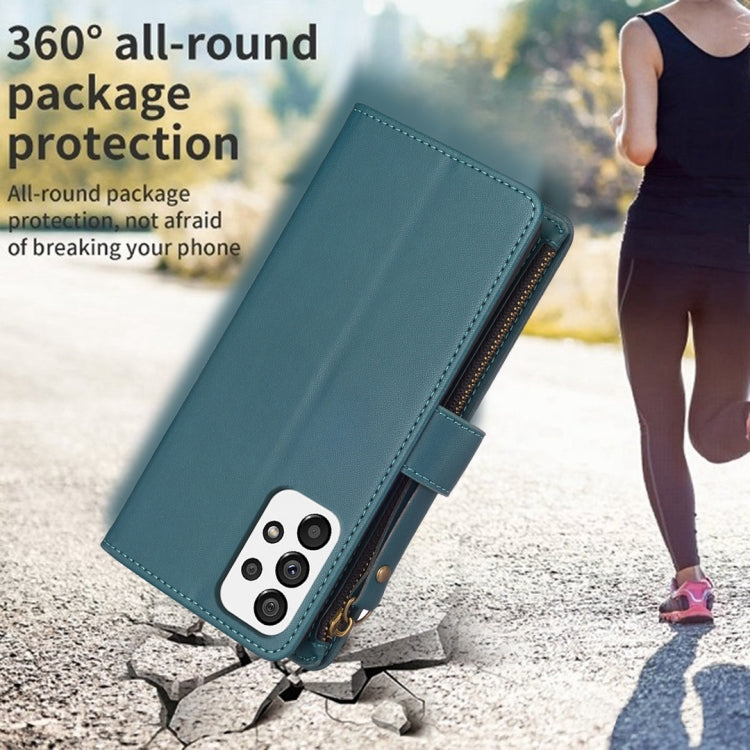 9 Card Slots Zipper Wallet Leather Flip Phone Case