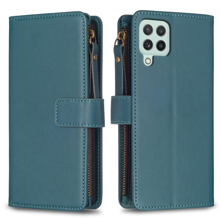 9 Card Slots Zipper Wallet Leather Flip Phone Case