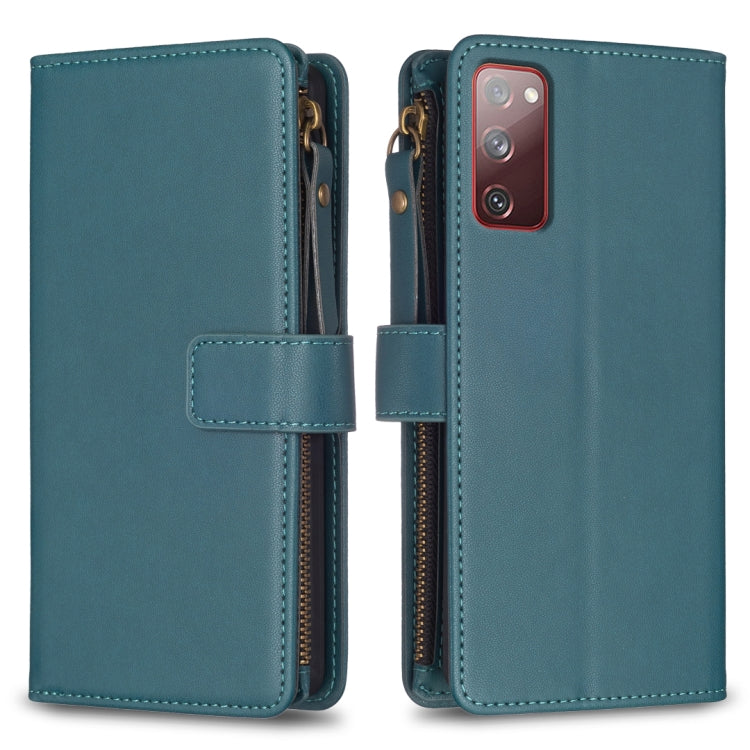 9 Card Slots Zipper Wallet Leather Flip Phone Case