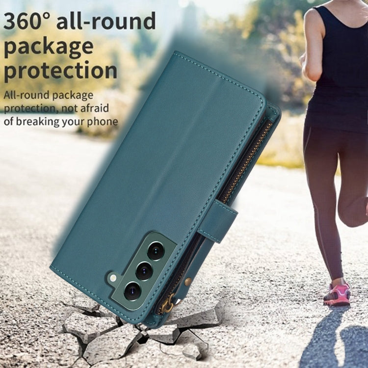 9 Card Slots Zipper Wallet Leather Flip Phone Case