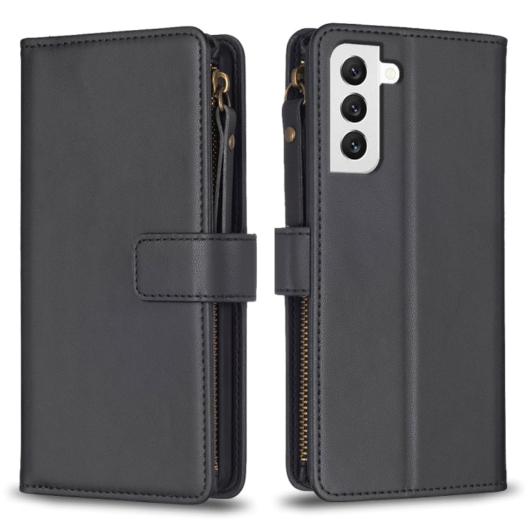 9 Card Slots Zipper Wallet Leather Flip Phone Case