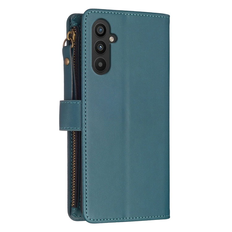 9 Card Slots Zipper Wallet Leather Flip Phone Case