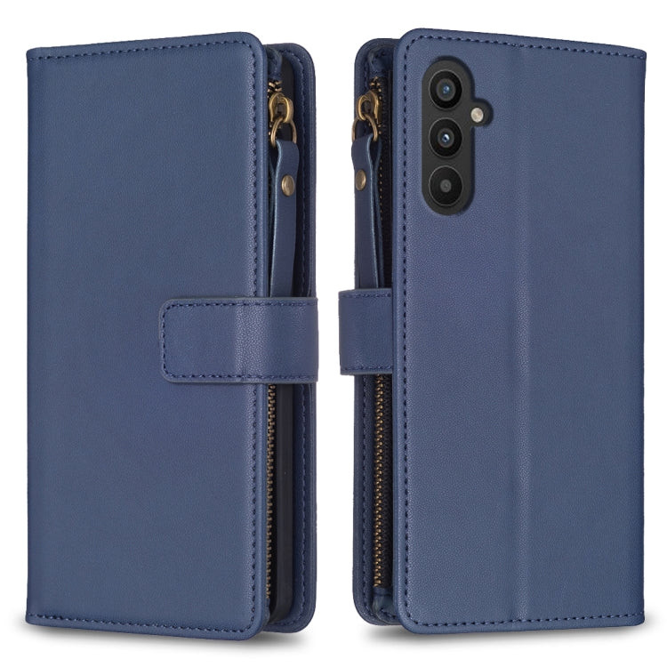 9 Card Slots Zipper Wallet Leather Flip Phone Case, For Samsung Galaxy S24 Ultra 5G, For Samsung Galaxy A35, For Samsung Galaxy A25 5G, For Samsung Galaxy M34 5G